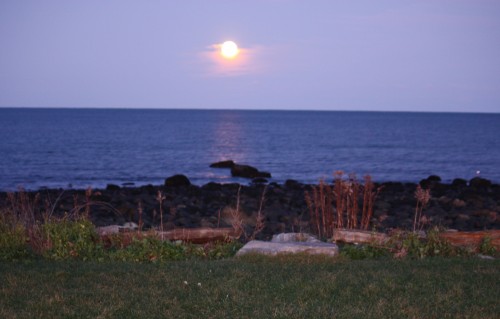 Rye Harbor Full Moon
